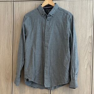 Report Collection Men's Button-Down Shirt - Gray